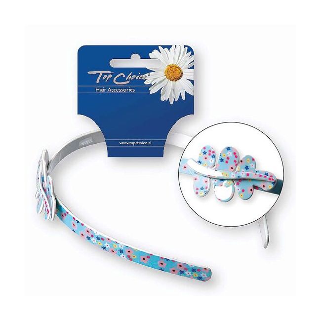 Cordeluta pentru par cu accesoriu lateral, Top Choice, multicolora, TC27581
