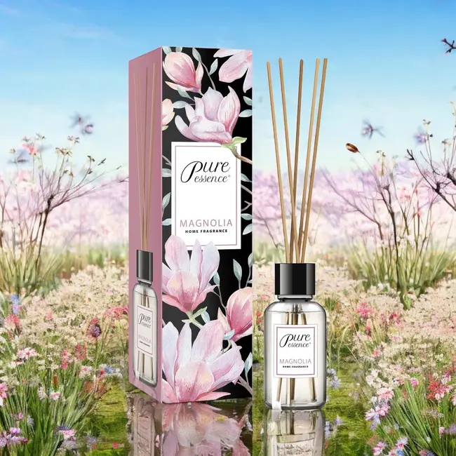 Difuzor cu betisoare parfumate Pure Essence, Magnolie Revers, 25 ml