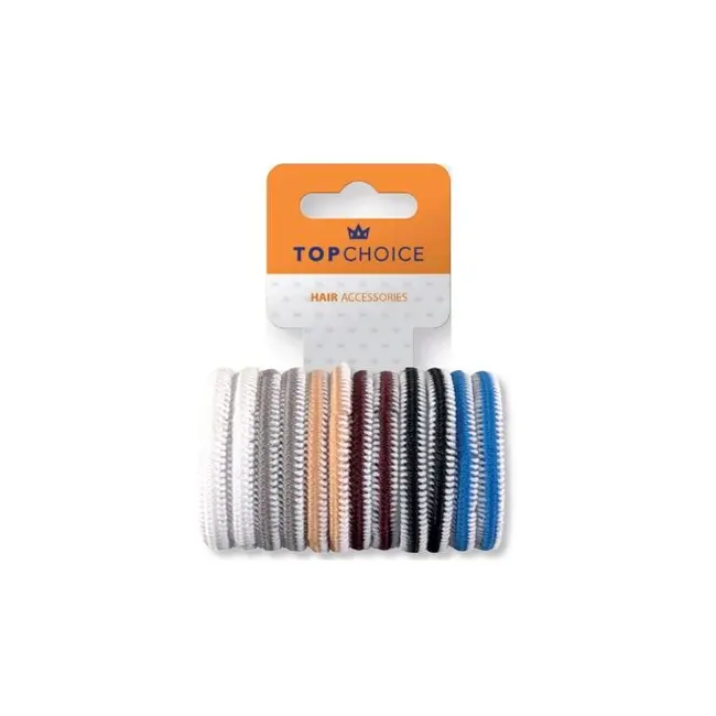 Elastic de par Top Choice, set de 12 bucati