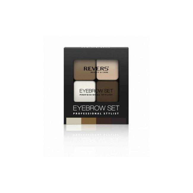 Kit fard de sprancene cu 4 culori, Professional Stylist, Revers, Nr.4