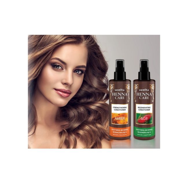 Lotiune hidratanta si fortifianta pentru par si scalp, Henna Care, Venita, cu chihlimbar, 100ml