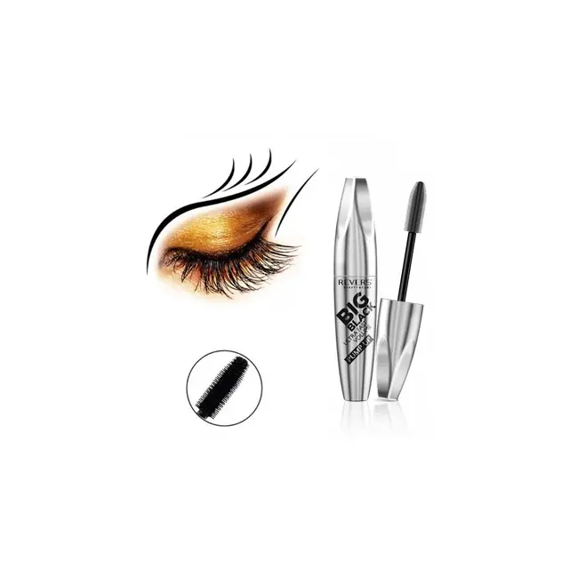 Mascara Big Black, Grow Effect, Ultra fast volume, Revers, negru, 12 ml