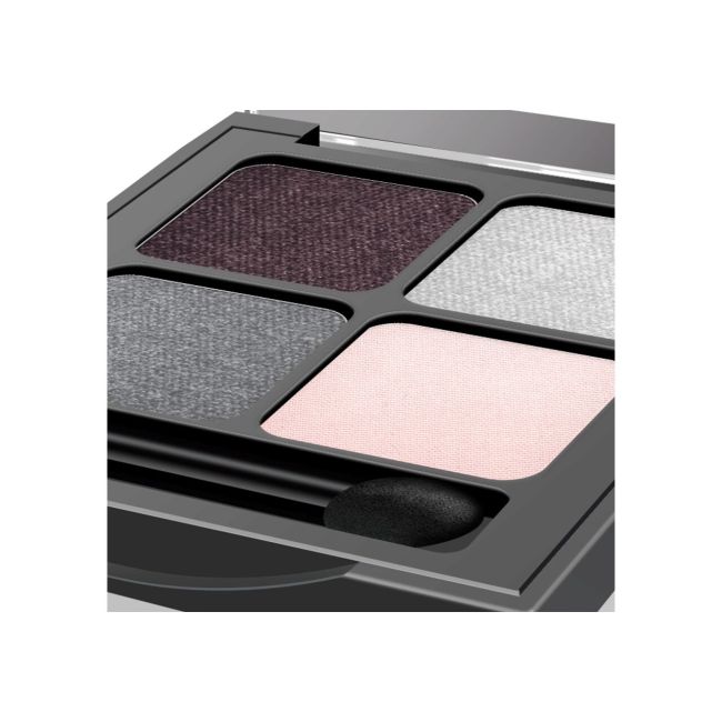 Paleta fard de pleoape cu 4 culori HD Beauty, Metallic Effect, Revers, nr.07, nude