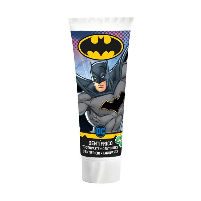 Pasta de dinti pentru copii, Batman, 75 ml, Fara gluten, mentolata