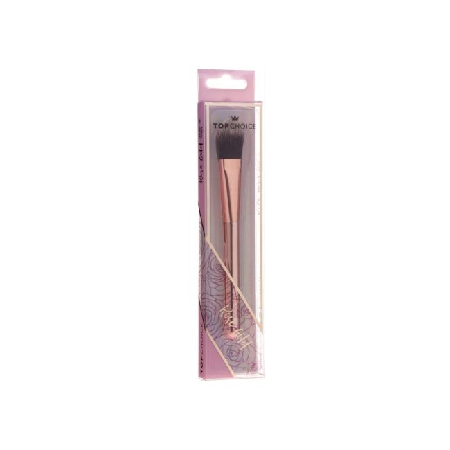 Pensula pentru fond de ten si corector, Top Choice, Rose Gold