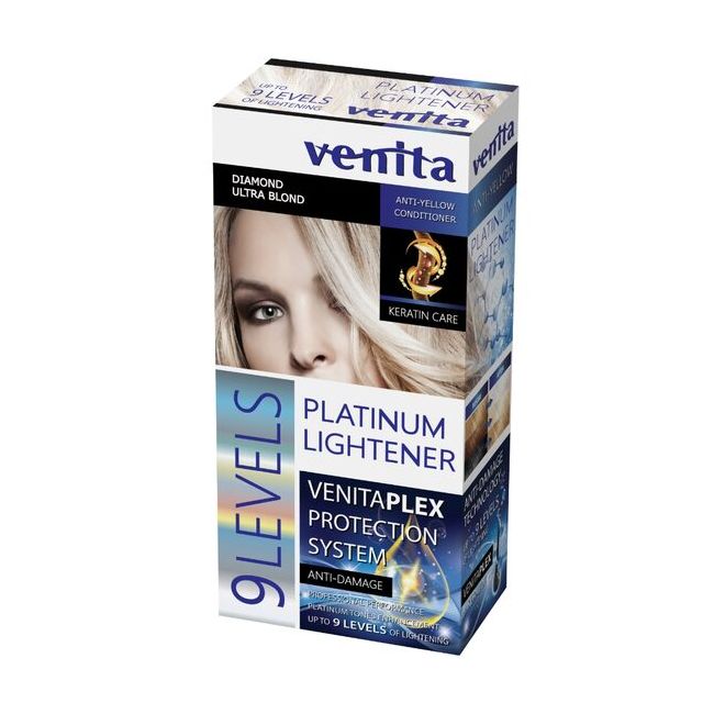 Pudra decoloranta platinum, pana la 9 tonuri, Venita Plex