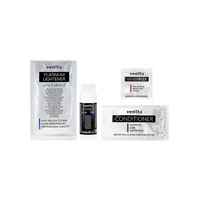 Pudra decoloranta platinum, pana la 9 tonuri, Venita Plex