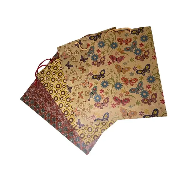 Pungi de cadou Kraft, XL, set de 12 buc