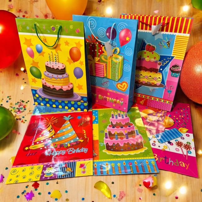 Pungi de cadou pentru copii, XL, set de 12 buc