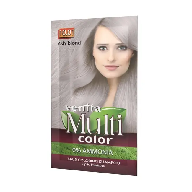 Sampon Colorant si Nuantator, Multicolor, Venita, 10.01 Ash Blond, 40g