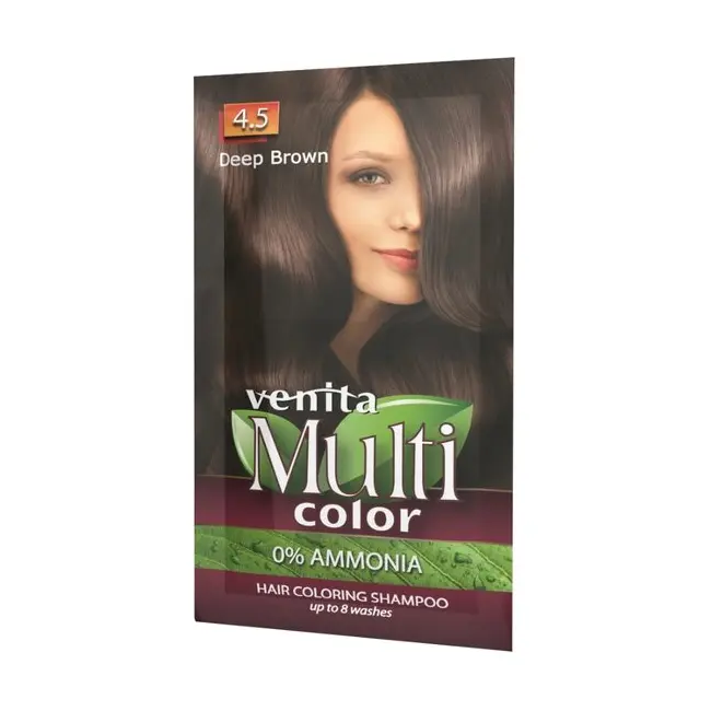 Sampon Colorant si Nuantator, Multicolor, Venita, 4.5 Deep Brown, 40g
