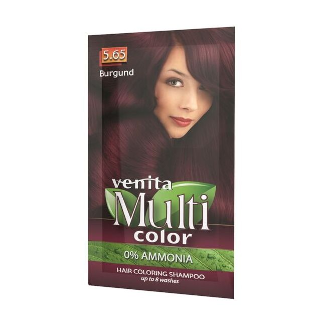 Sampon Colorant si Nuantator, Multicolor, Venita, 5.65 Burgund, 40g