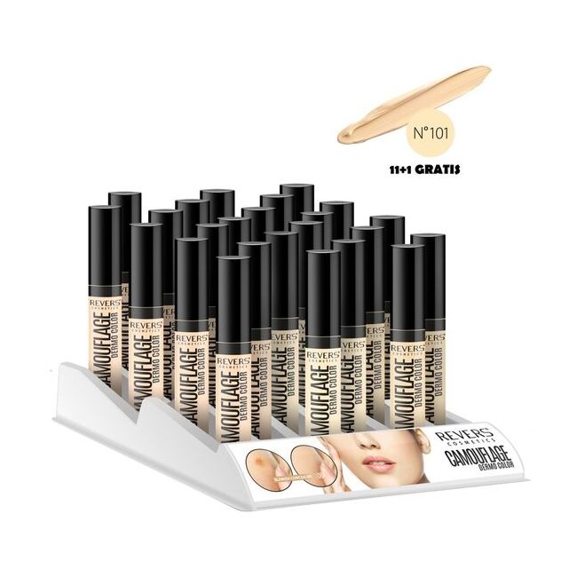 Set 12 bucati Corector lichid, Camouflage, Revers, Nr 101, 11+1 Gratis