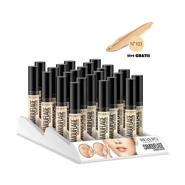 Set 12 bucati Corector lichid, Camouflage, Revers, Nr 103, 11+1 Gratis