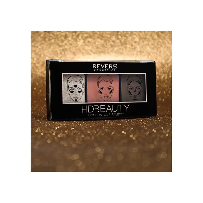 Set 12 bucati Paleta de machiaj pentru contur, Pro Contour, HD Beauty, Revers, 12,5 g