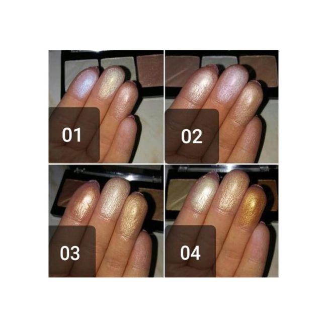 Set 12 bucati Paleta iluminator Lumi Strobing Professional, Revers, 12,5 g