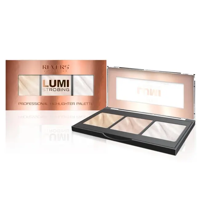 Set 12 bucati Paleta iluminator Lumi Strobing Professional, Revers, 12,5 g