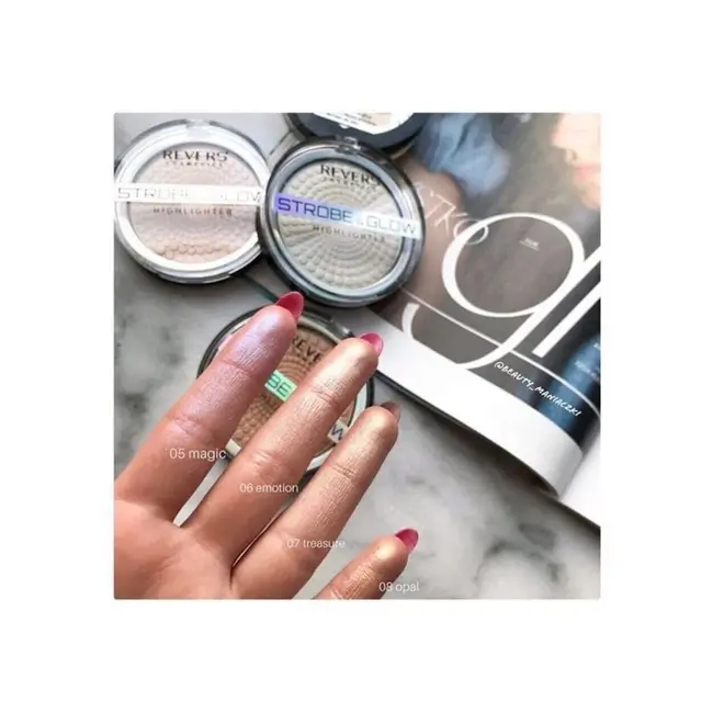 Set 24 bucati Iluminator pudra, Strobe and Glow, Revers, 5-8, 8 g