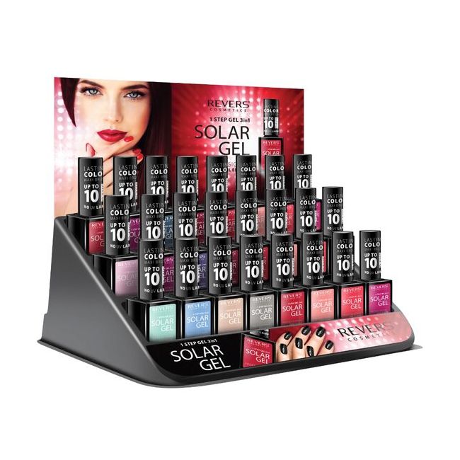 Set 24 bucati Lac de unghii Solar Gel, Revers, 12 ml, nr 01-24