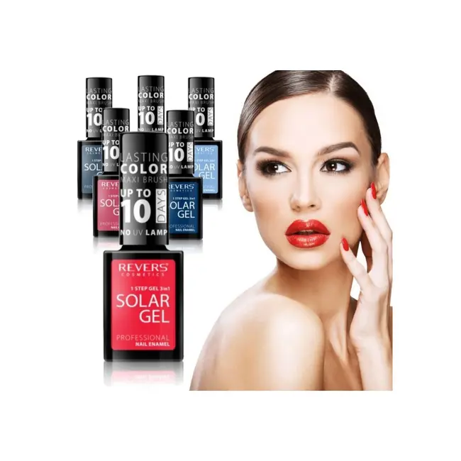 Set 24 bucati Lac de unghii Solar Gel, Revers, 12 ml, nr 01-24