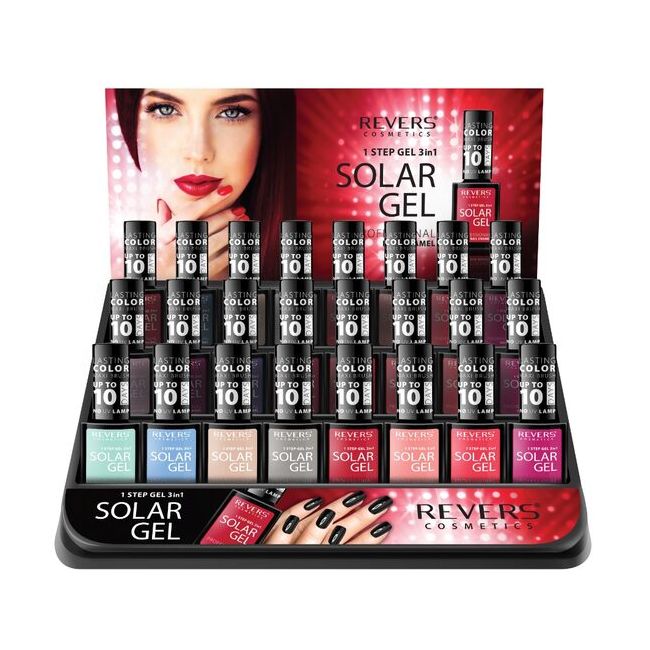 Set 24 bucati Lac de unghii Solar Gel, Revers, 12 ml, nr 25-48