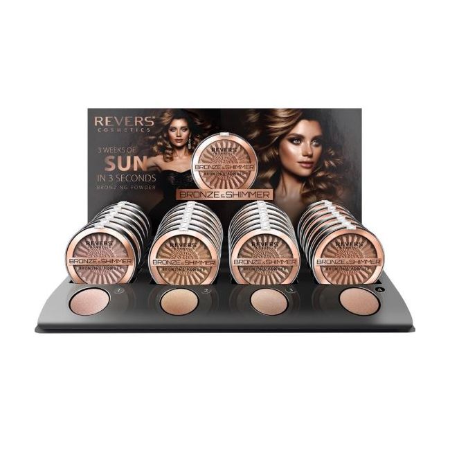 Set 24 bucati Pudra bronzanta, Bronze and Shimmer, Revers, 9 g