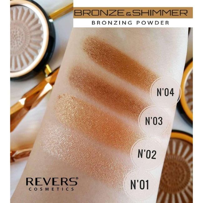 Set 24 bucati Pudra bronzanta, Bronze and Shimmer, Revers, 9 g