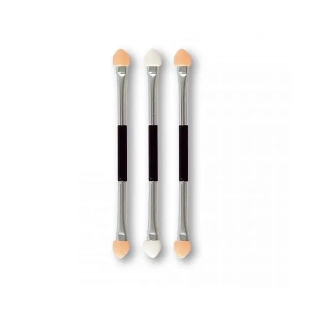 Set 3 bucati Aplicator dublu pentru fard de pleoape, Top Choice