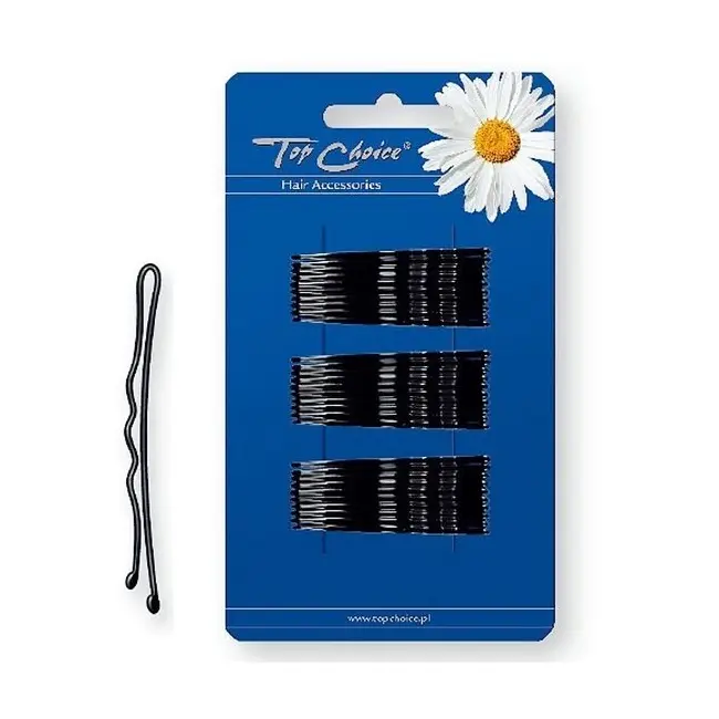 Set 30 Agrafe negre mici, Top Choice, TC3004
