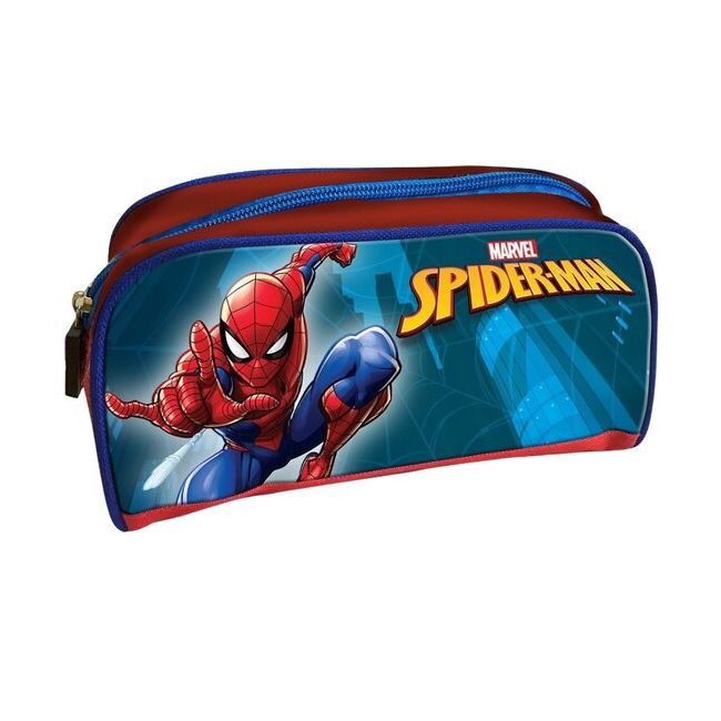 Set Spiderman, cu Spumant de baie si Sampon 475ml si balsam de buze, in borseta cool, Baieti