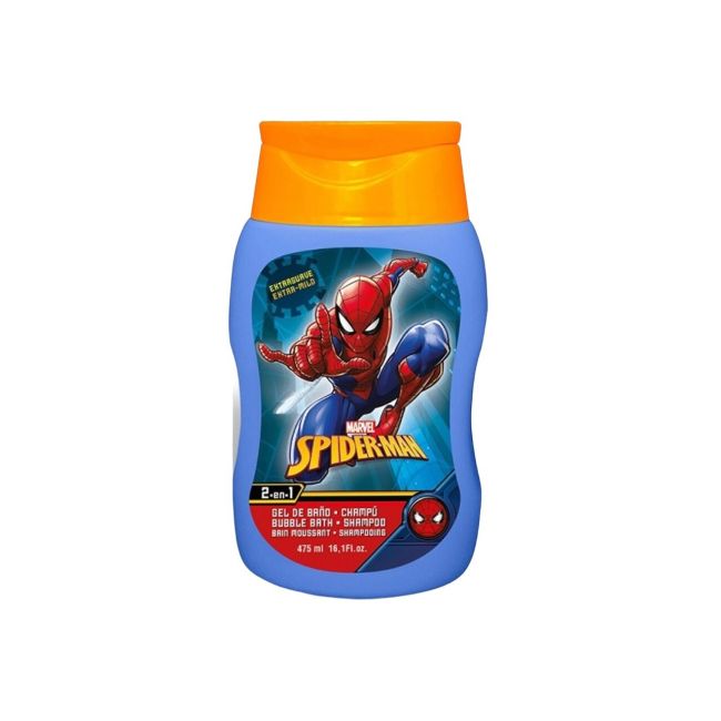 Set Spiderman, cu Spumant de baie si Sampon 475ml si balsam de buze, in borseta cool, Baieti