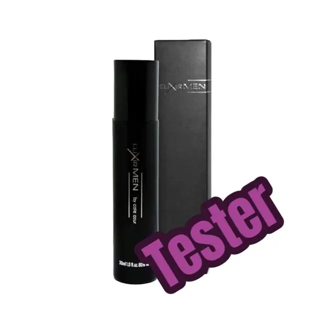 Tester - Apa de toaleta Cote d'Azur, Elixir, Black, Barbati, 30ml
