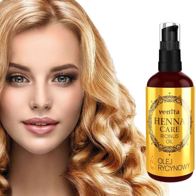 Ulei de ricin, pentru par, piele si unghii, Henna Care, Venita, 50ml