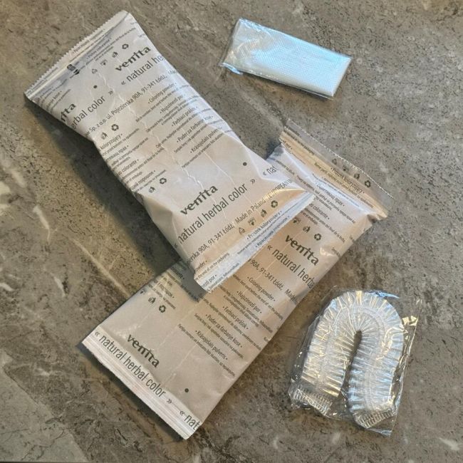 Vopsea de par pulbere, pe baza de plante, naturala 100%, Venita, Nr 4.0, Maro, 100g