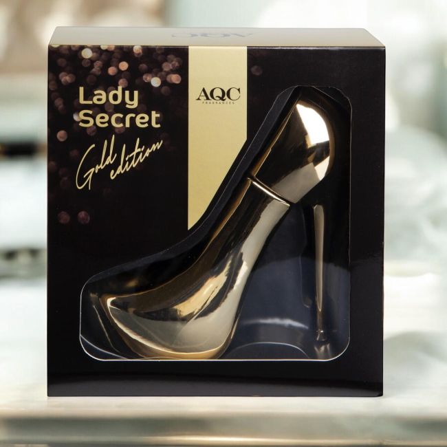 Apa de parfum pentru femei Lady Secret Gold, Aquarius Fragrances, 100ml
