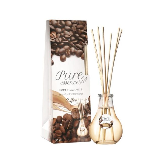 Difuzor cu betisoare parfumate Pure Essence, Cafea, Revers, 50 ml