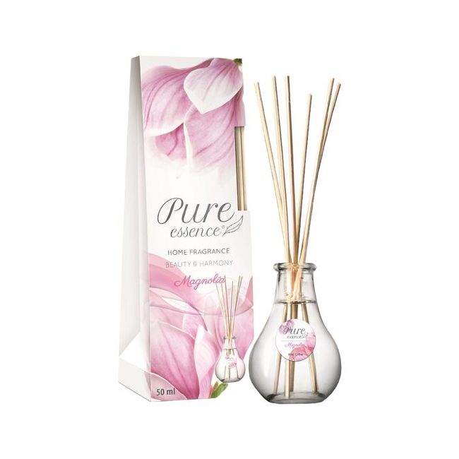 Difuzor cu betisoare parfumate Pure Essence, Magnolie, Revers, 50 ml