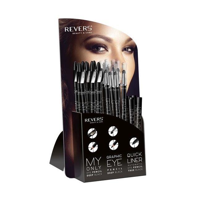 Display creioane ochi, Revers