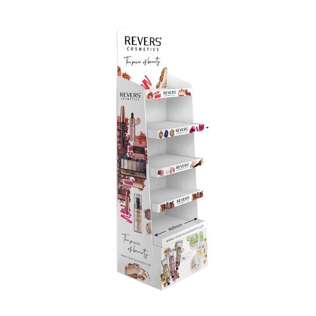 Display mare din carton, alb, pentru produse Revers