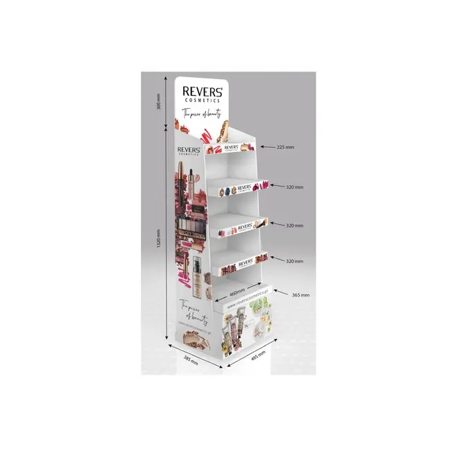 Display mare din carton, alb, pentru produse Revers