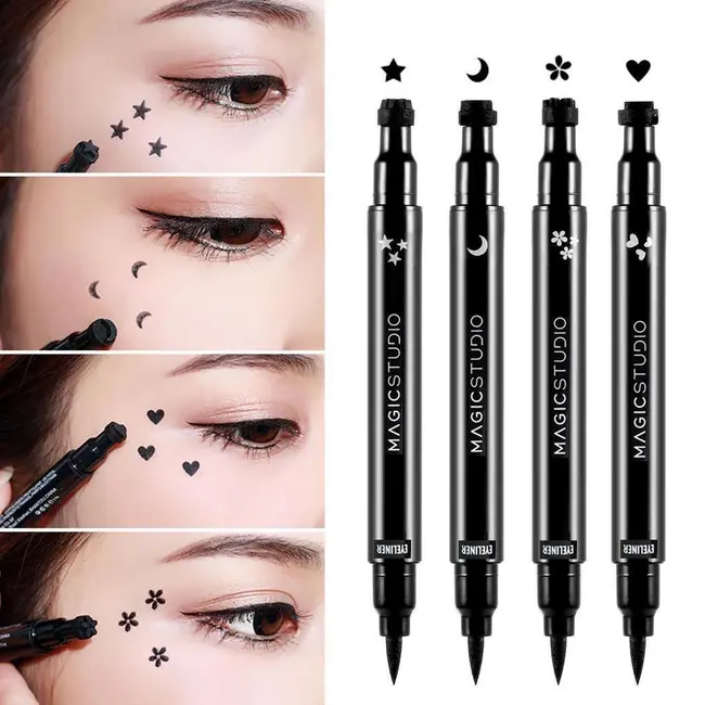 Eyeliner Fantasy, cu Stampila Heart Tatoo, Magic Studio, 2 g