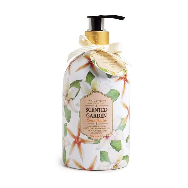 Lotiune de maini si corp Scented Garden Sweet Vanilla IDC Institute 40196, 500 ml