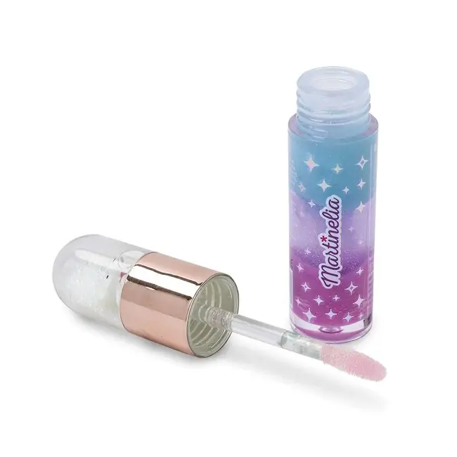 Luciu de buze cu aroma de fructe si efect Glitter, Snowball Bear, fetite, 5.8ml, Martinelia