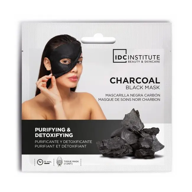 Masca pentru fata cu carbune activ si acid hialuronic IDC Institute  3424