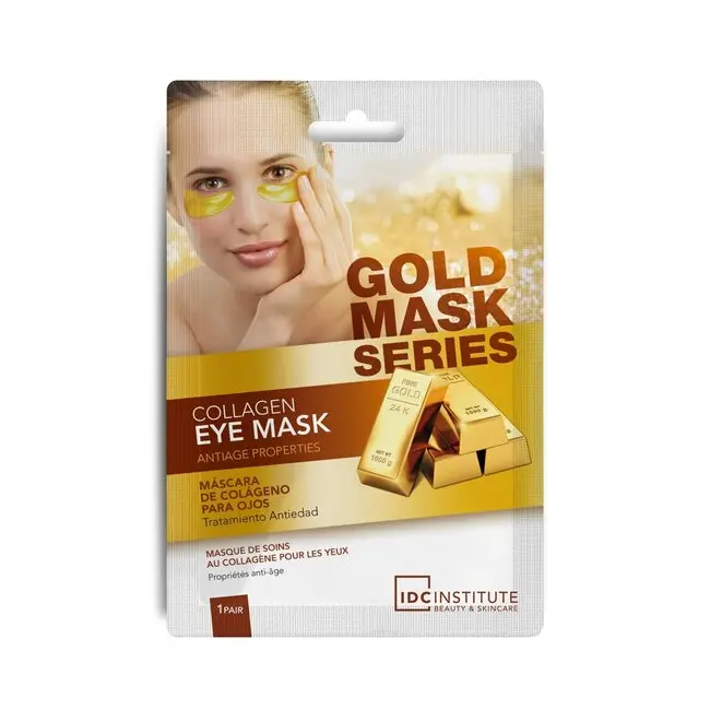 Masca pentru ochi cu efect de stralucire si anti-imbatranire Gold Collagen  IDC Institute  3420, 8 g