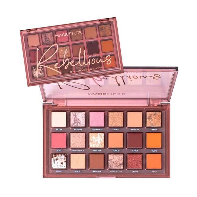Paleta fard de pleoape Rebellious, 18 Culori, Magic Studio