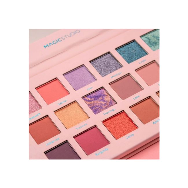 Paleta fard de pleoape Sweet Pastel, 18 Culori, Magic Studio