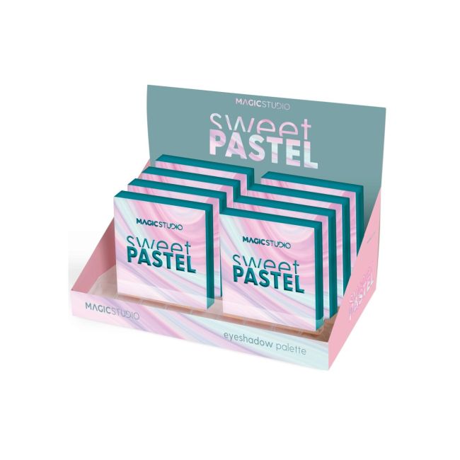 Paleta fard de pleoape Sweet Pastel, 9 Culori, Magic Studio