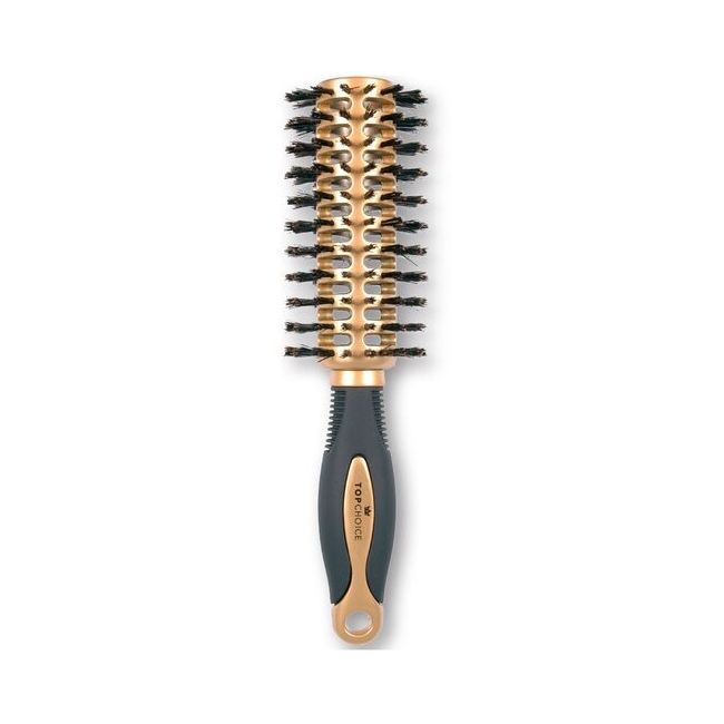 Perie de par pentru coafat, cu par natural, Gold, Top Choice, Ø30/60