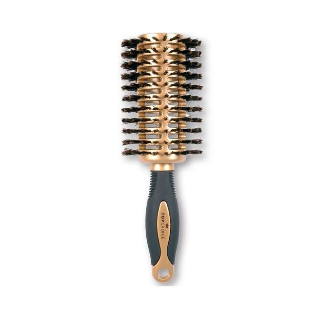 Perie de par pentru coafat, cu par natural, Gold, Top Choice, Ø46/75